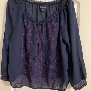 American Eagle long sleeve boho top